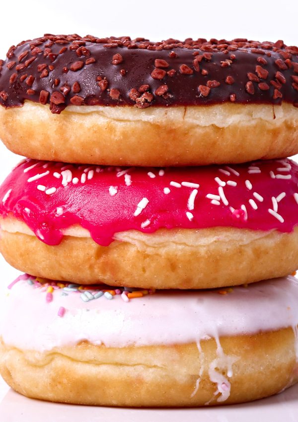 Delicious donuts on the table